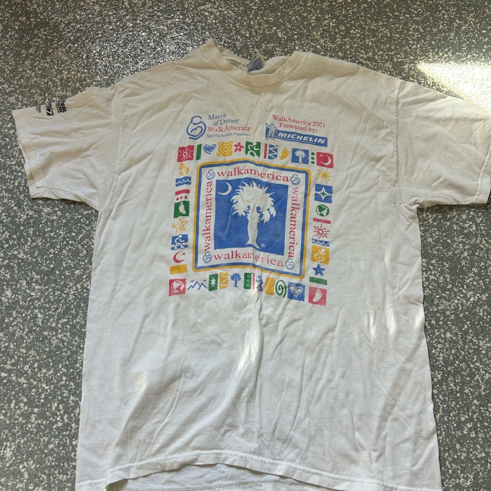 Vintage Colorful WalkAmerica Graphic Tee